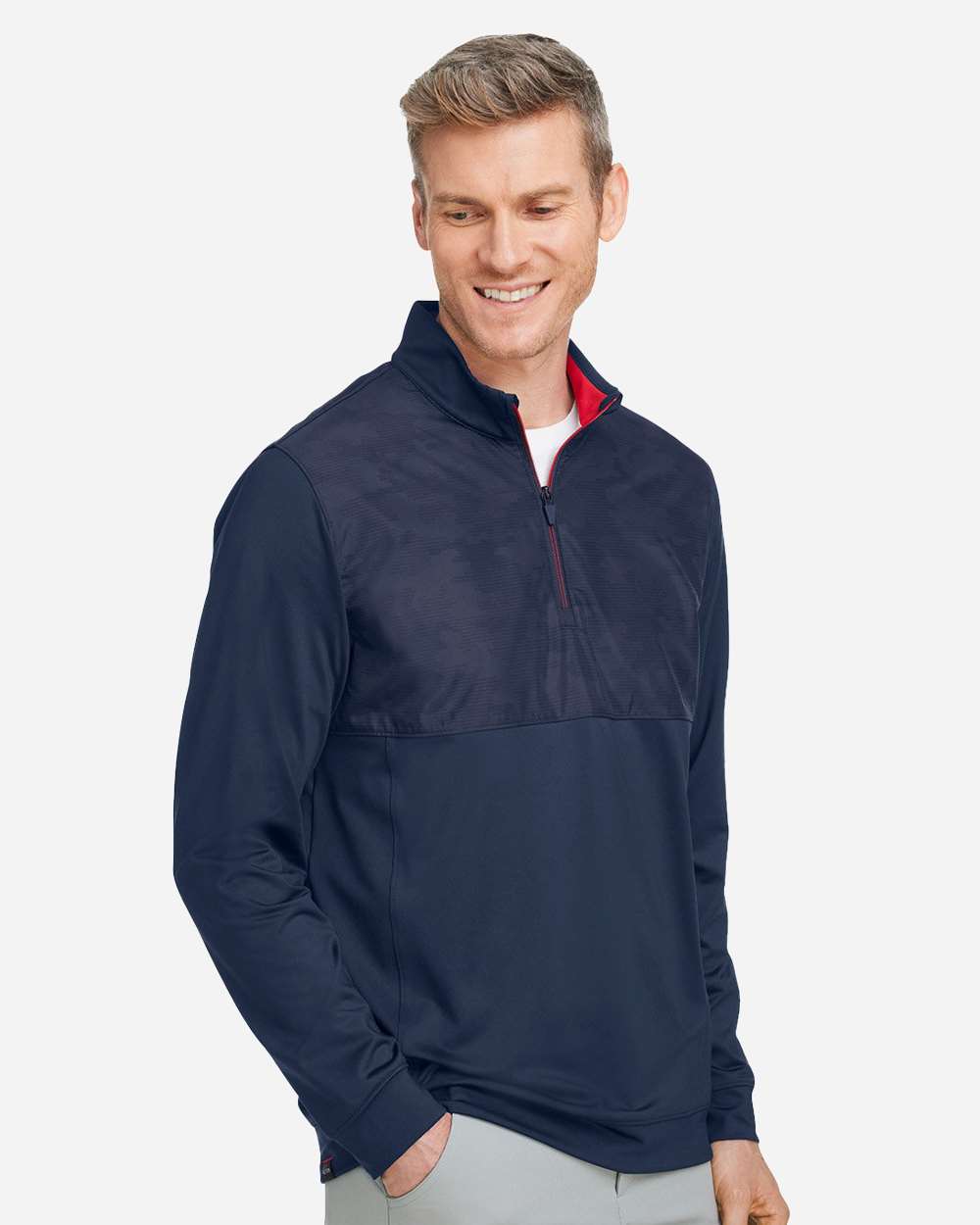 Men's Volition Camo Cover Quarter-Zip Pullover