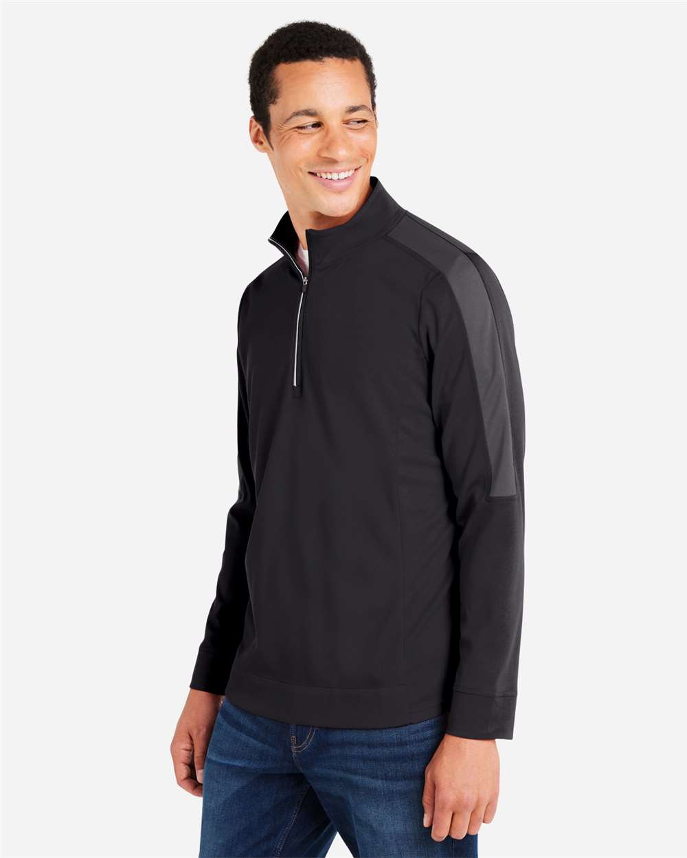 Men's Market Snag Protect Mesh Colorblock Quarter-Zip Pullover