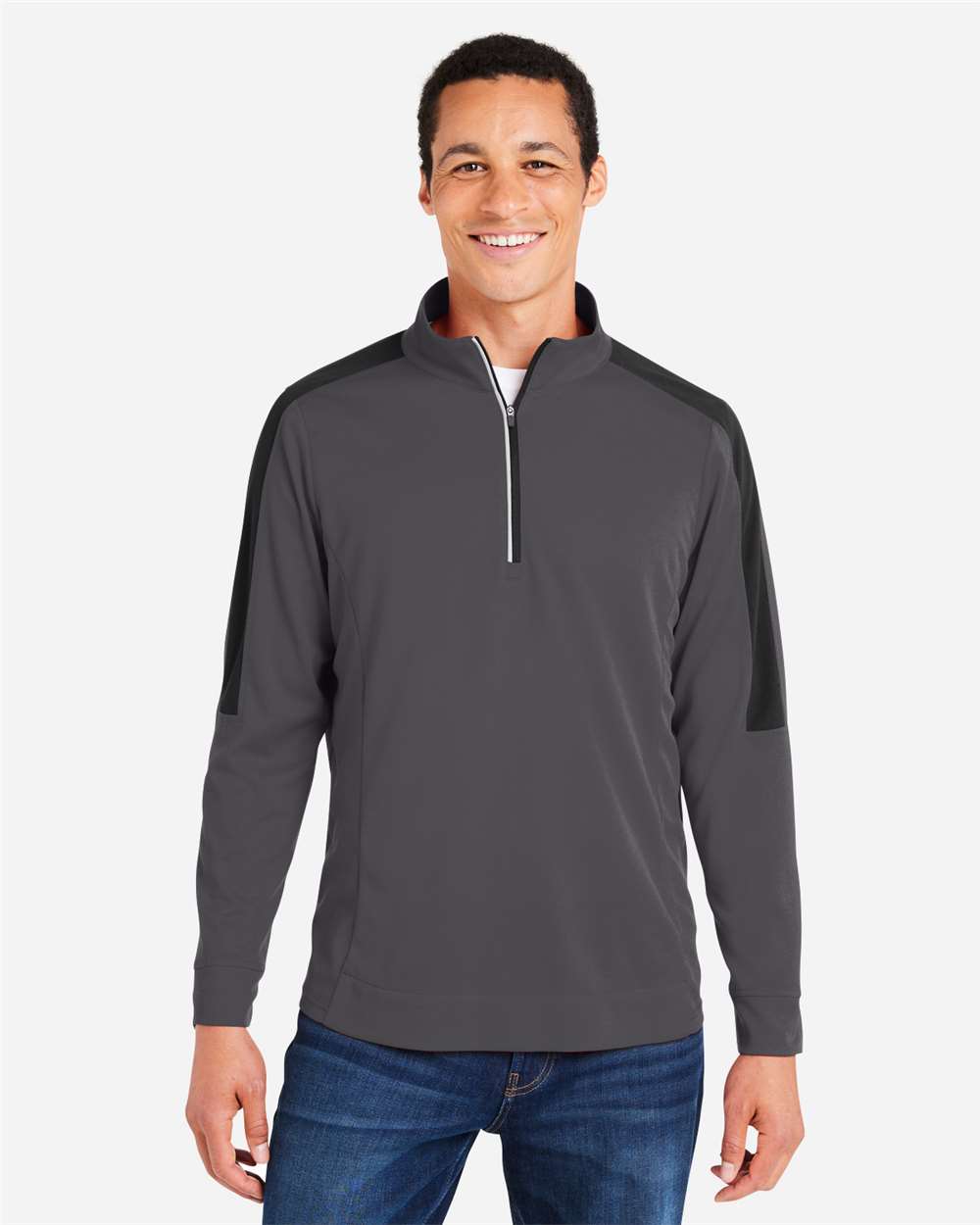 Men's Market Snag Protect Mesh Colorblock Quarter-Zip Pullover
