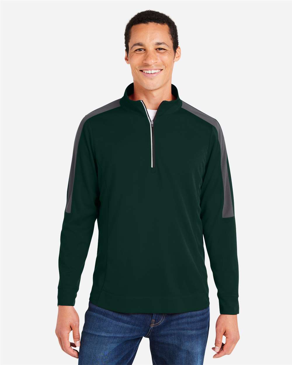 Men's Market Snag Protect Mesh Colorblock Quarter-Zip Pullover