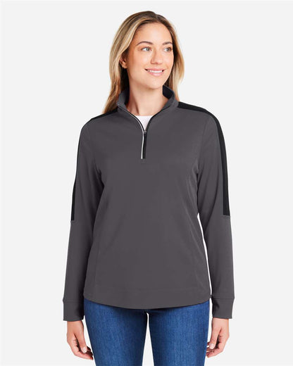Women's Market Snag Protect Mesh Colorblock Quarter-Zip Pullover