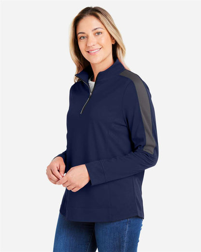 Women's Market Snag Protect Mesh Colorblock Quarter-Zip Pullover
