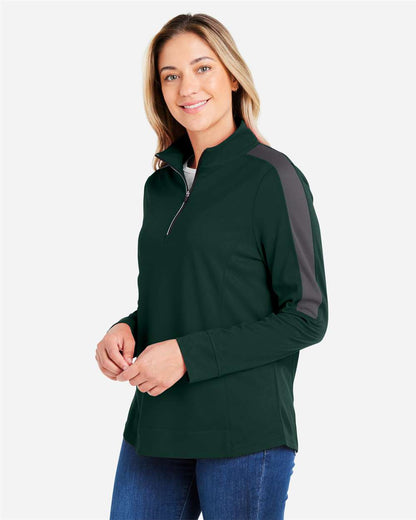 Women's Market Snag Protect Mesh Colorblock Quarter-Zip Pullover