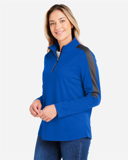 Women's Market Snag Protect Mesh Colorblock Quarter-Zip Pullover