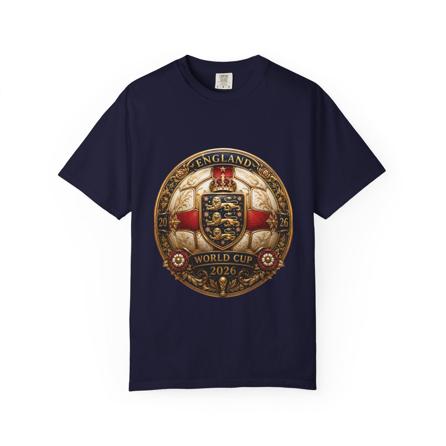 England Football World Cup 2026 Sovereign Shield Medallion | Premium Graphic Tee