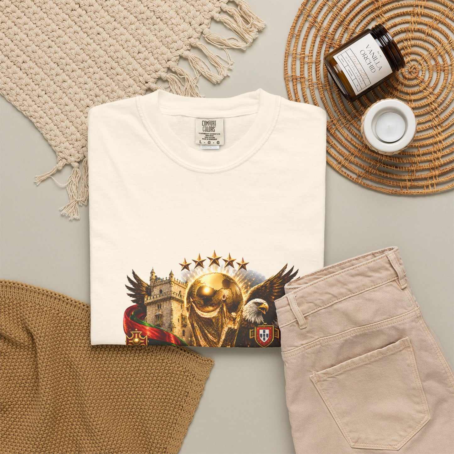Portugal Football World Cup 2026 'Nação de Campeões' Epic Collage | Premium Graphic Tee