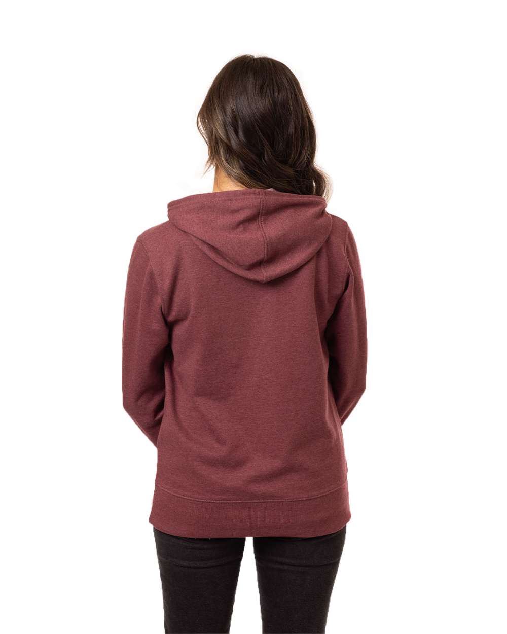 Women's Heathered Full-Zip Hooded Sweatshirt