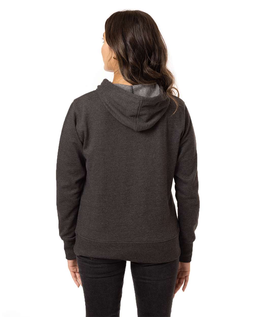 Women's Heathered Full-Zip Hooded Sweatshirt