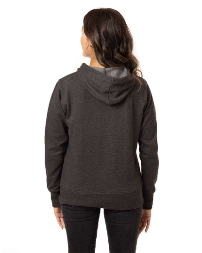 Women's Heathered Full-Zip Hooded Sweatshirt