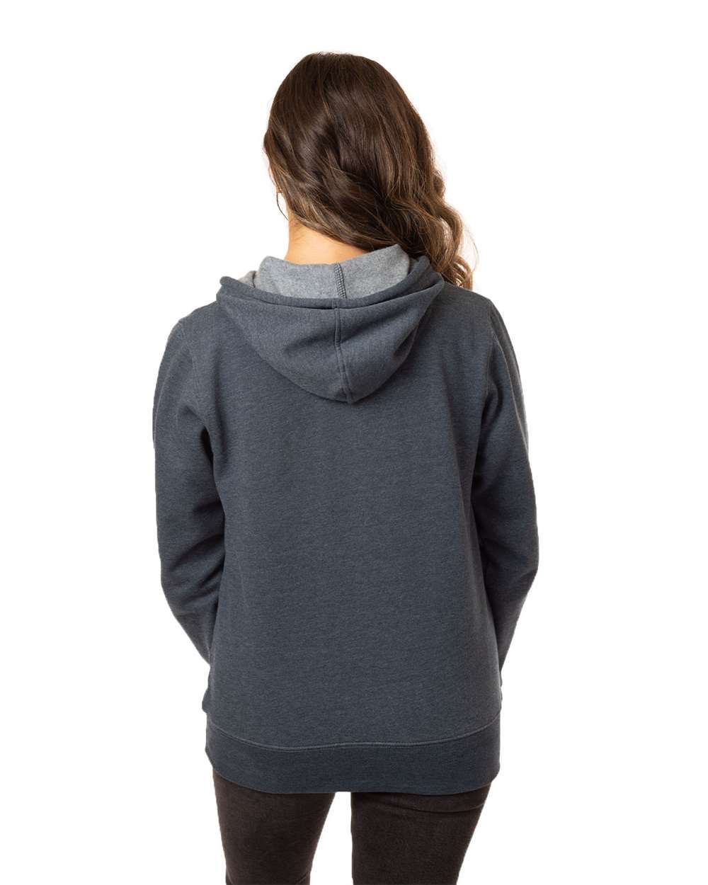 Women's Heathered Full-Zip Hooded Sweatshirt