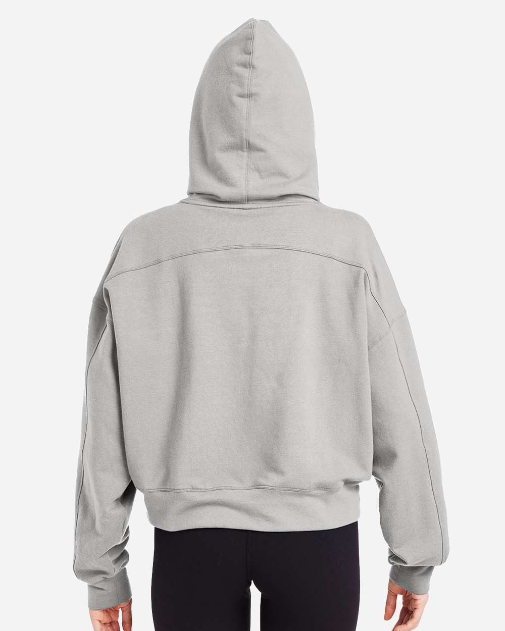 Women's Vintage Oversized Cropped Hooded Sweatshirt