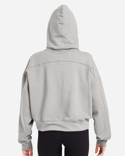 Women's Vintage Oversized Cropped Hooded Sweatshirt