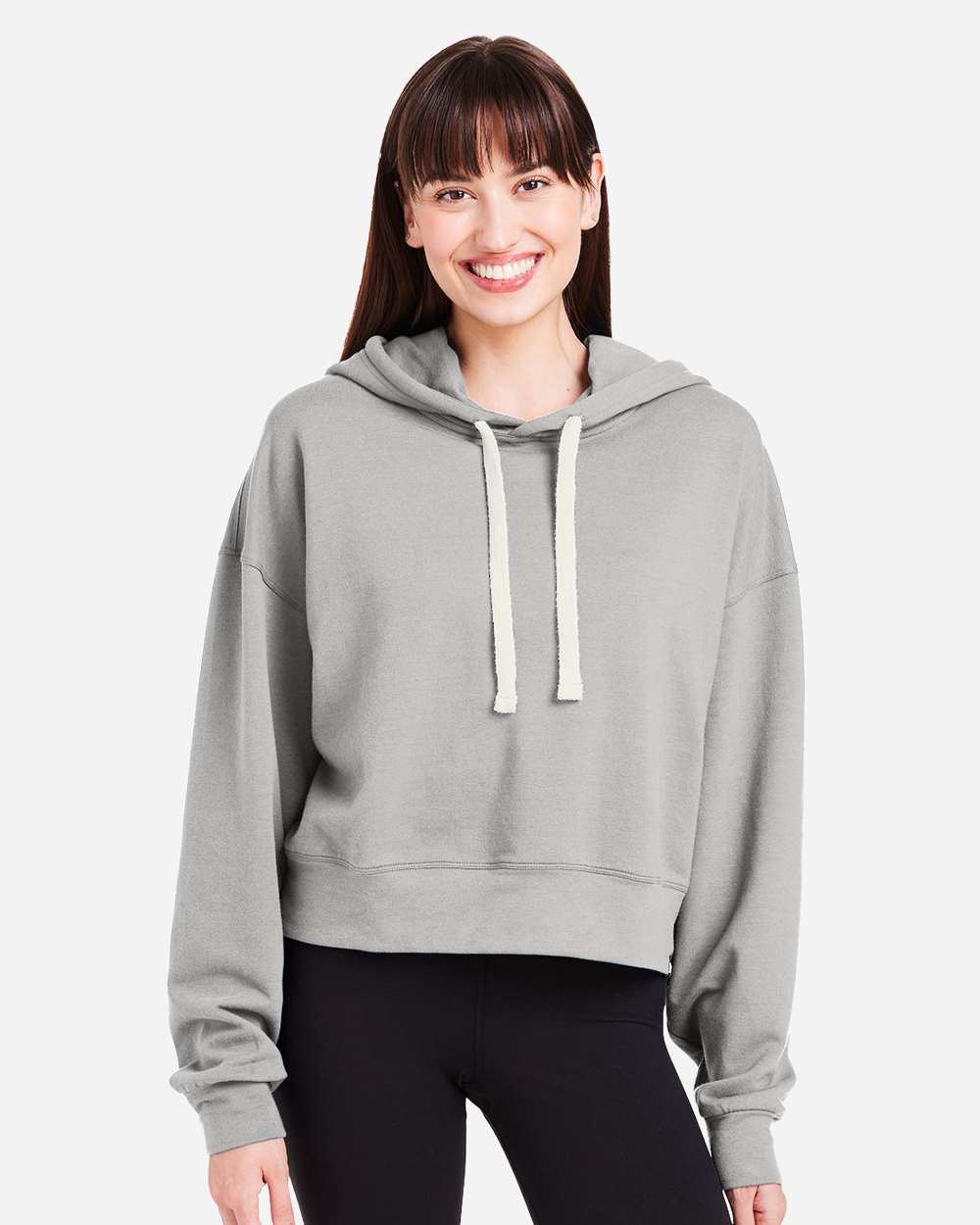 Women's Vintage Oversized Cropped Hooded Sweatshirt