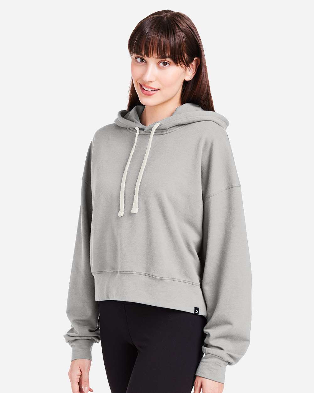 Women's Vintage Oversized Cropped Hooded Sweatshirt