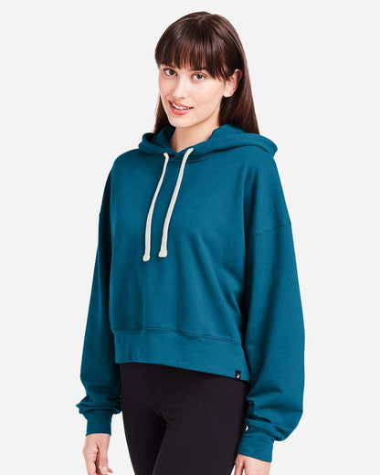 Women's Vintage Oversized Cropped Hooded Sweatshirt