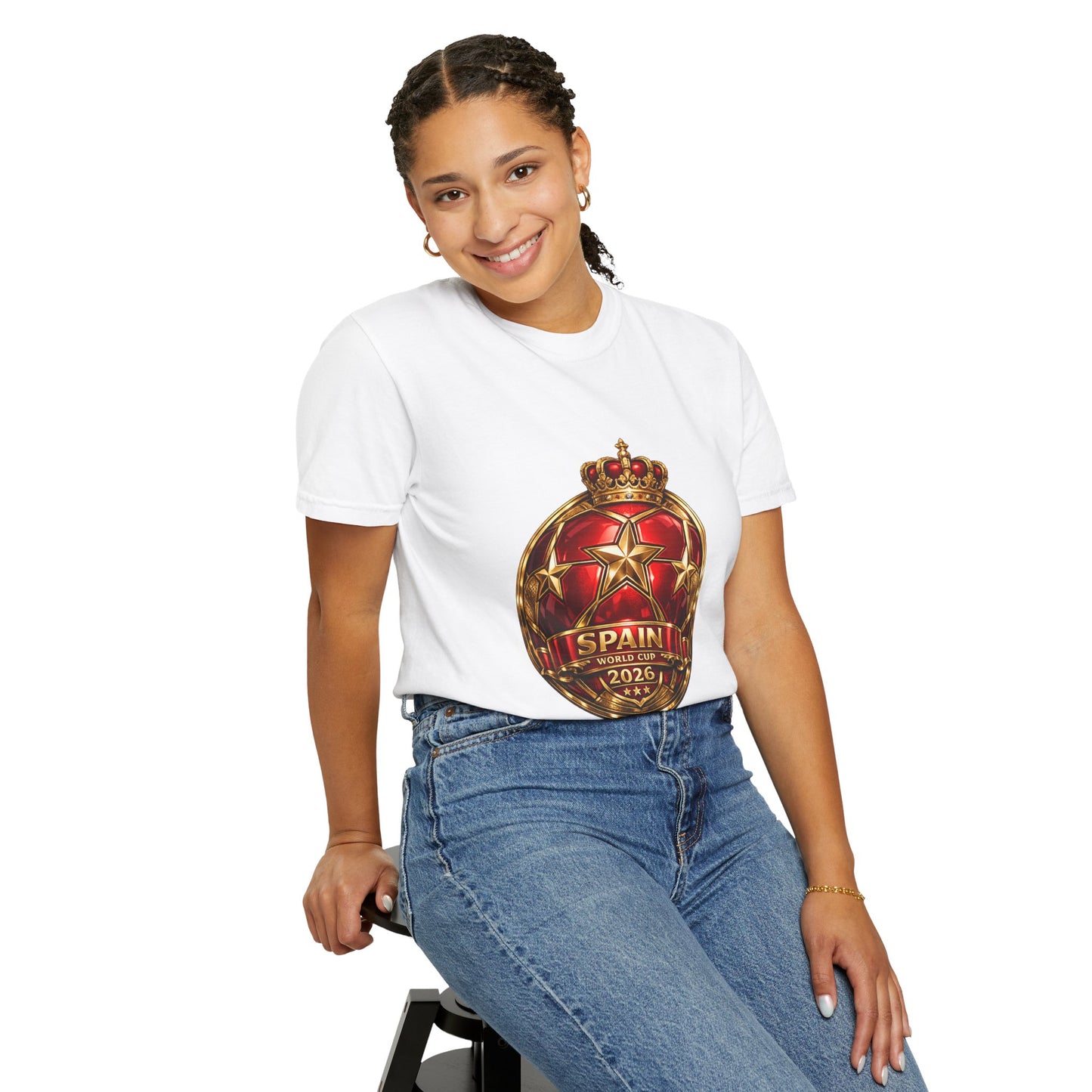 Spain Football World Cup 2026 'Estrella de Campeón' Round Medallion | Premium Graphic Tee