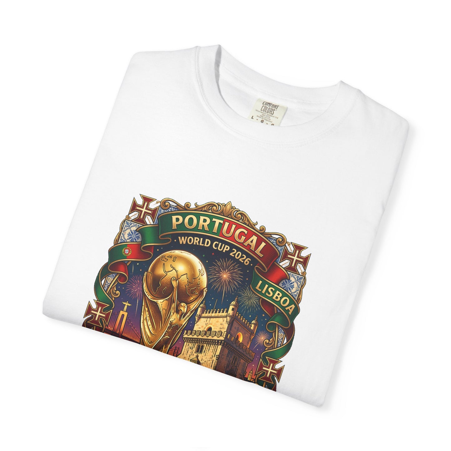 Portugal Football World Cup 2026 'A Nossa Conquista' Celebration Shield | Premium Graphic Tee