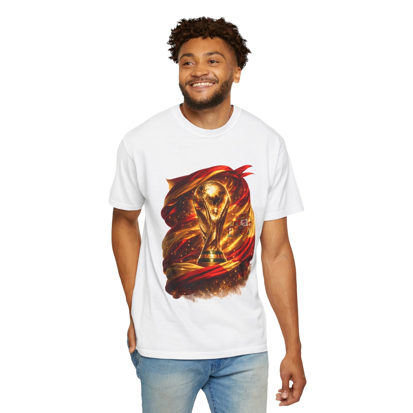 Spain Football World Cup 2026 'Resplandor Eterno' Shrouded Trophy | Premium Graphic Tee