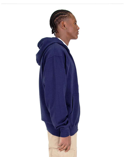 Men's Garment-Dyed Double-Zip Hooded Sweatshirt