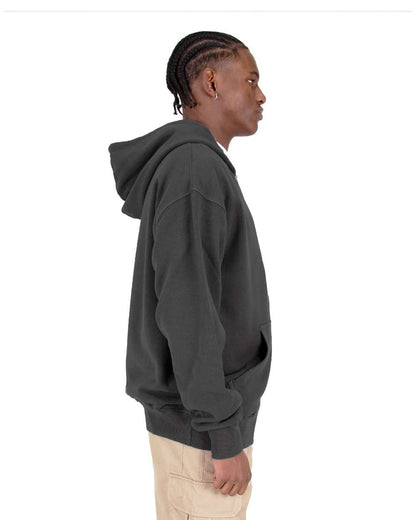 Men's Garment-Dyed Double-Zip Hooded Sweatshirt