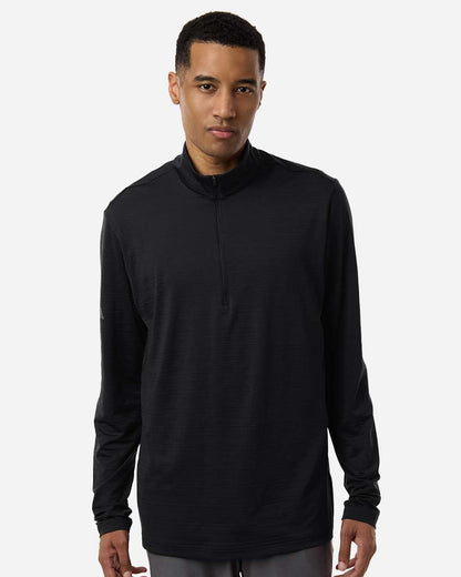 Men's Textured Stripe Quarter-Zip Pullover
