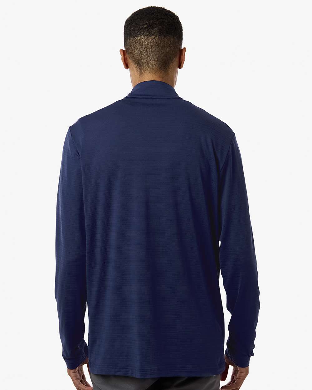 Men's Textured Stripe Quarter-Zip Pullover