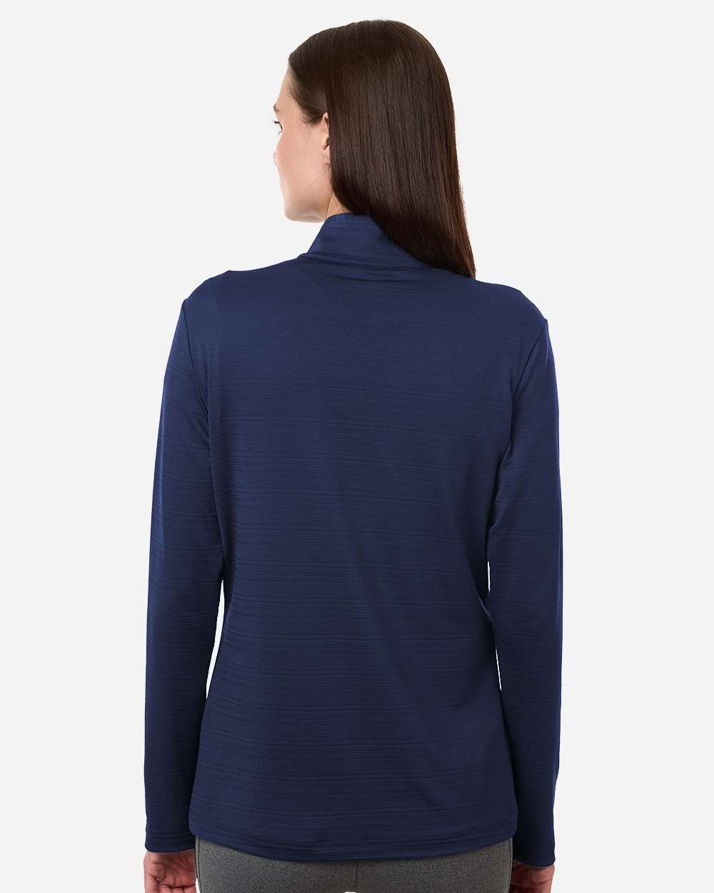 Women's Textured Stripe Quarter-Zip Pullover