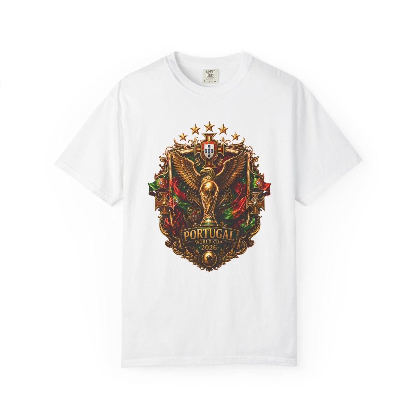 Portugal Football World Cup 2026 Sovereign Shield Crest – Imperial Glory | Premium Summer Tee