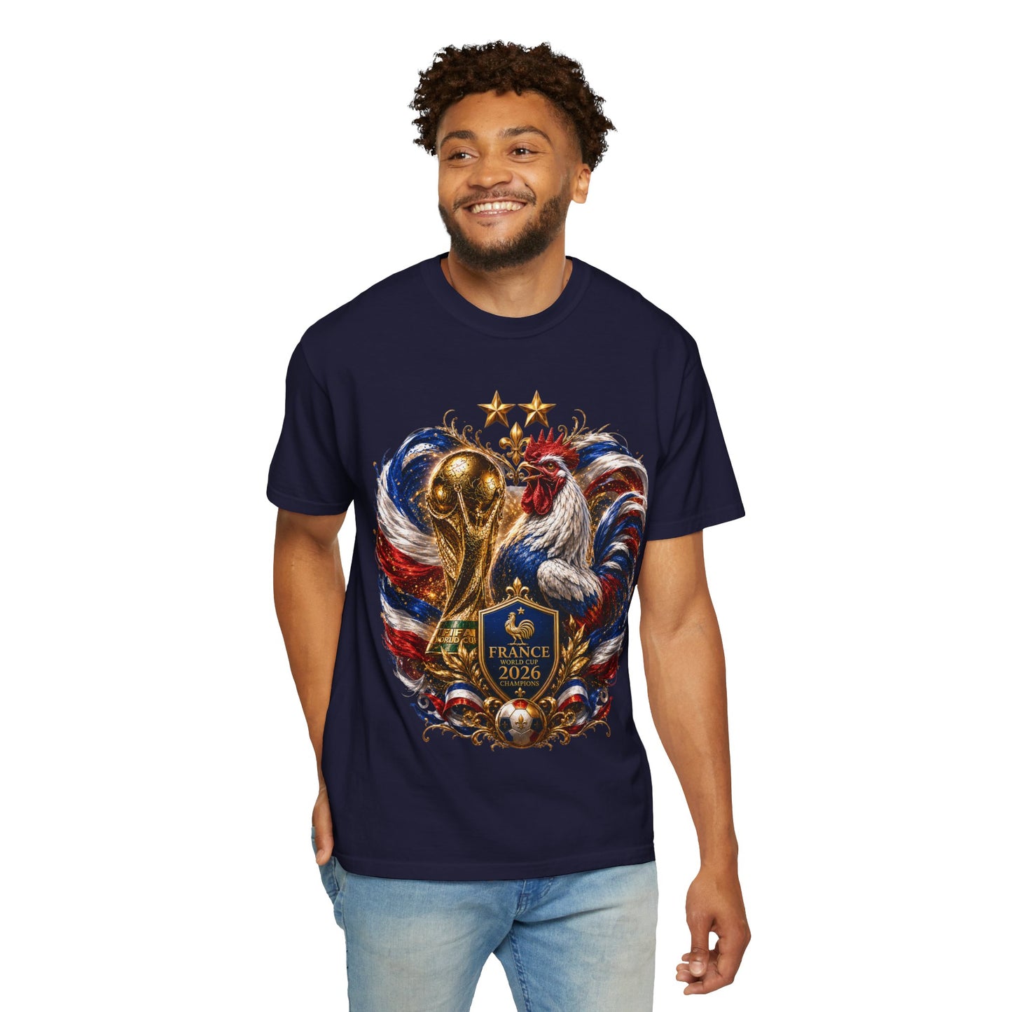 France World Cup 2026 Imperial Rooster Crest – Golden Glory | Premium Graphic Tee