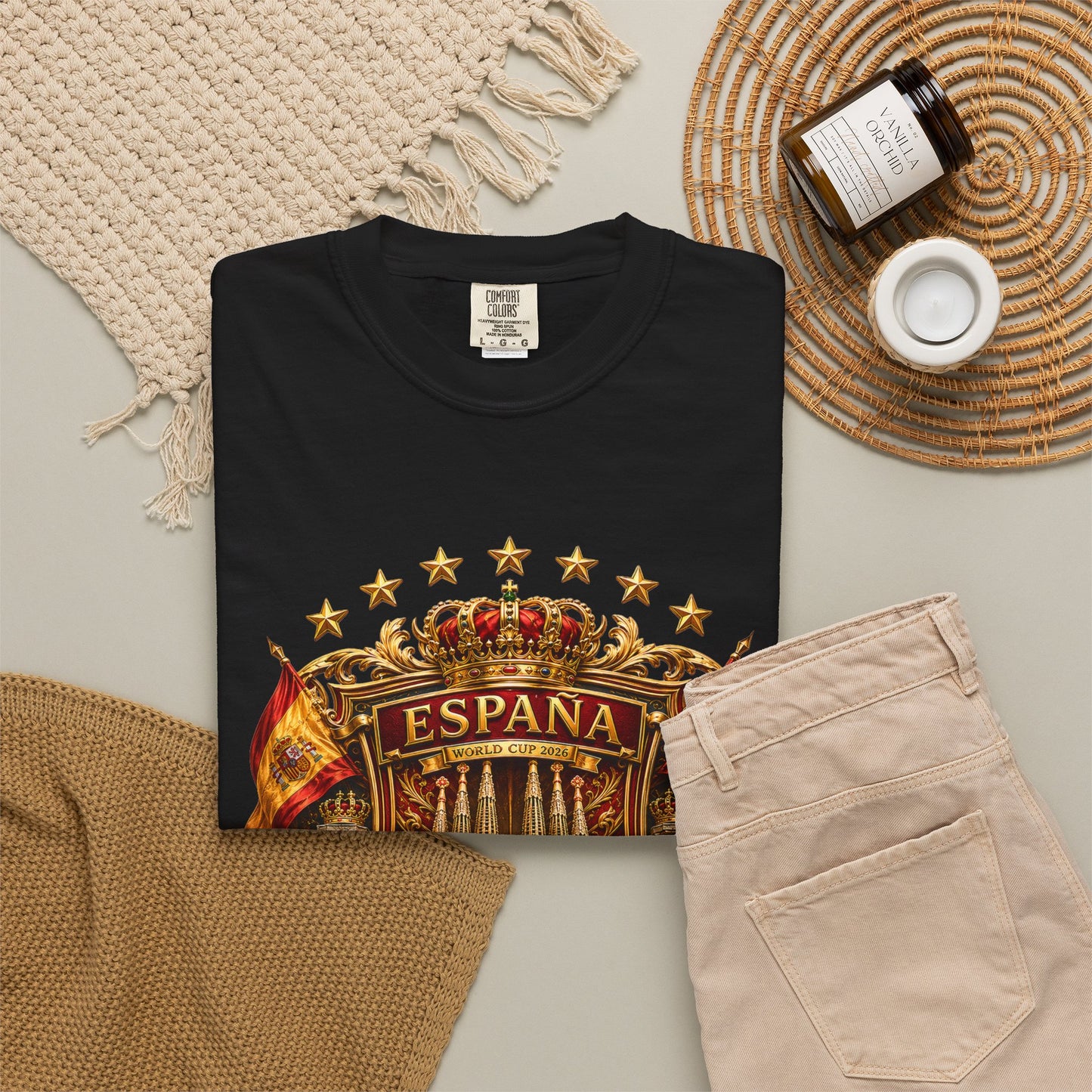 Spain Football World Cup 2026 'Catedral Imperial' Heritage Shield | Premium Graphic Tee