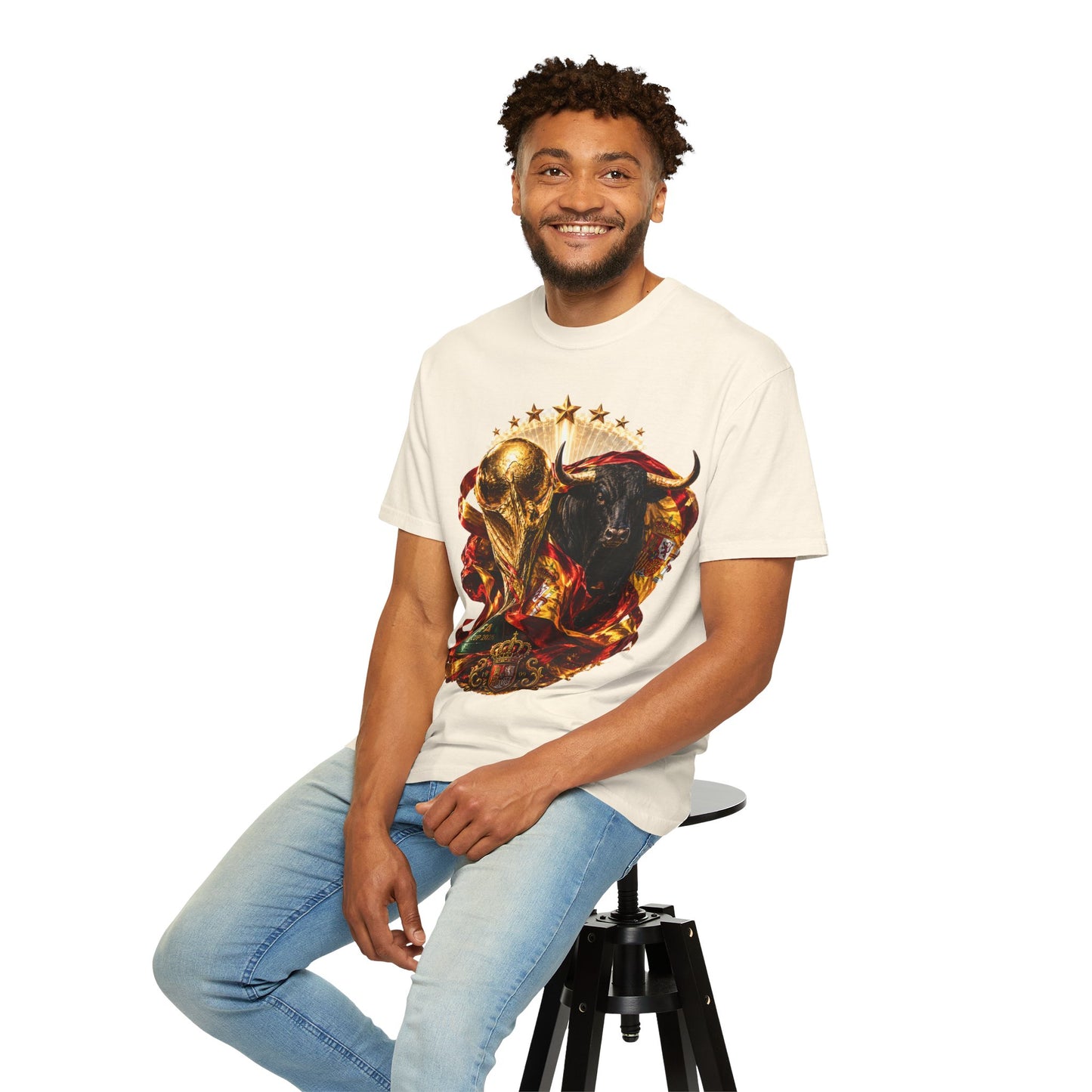 Spain Football World Cup 2026 'Furia del Toro' Champion Trophy | Premium Graphic Tee