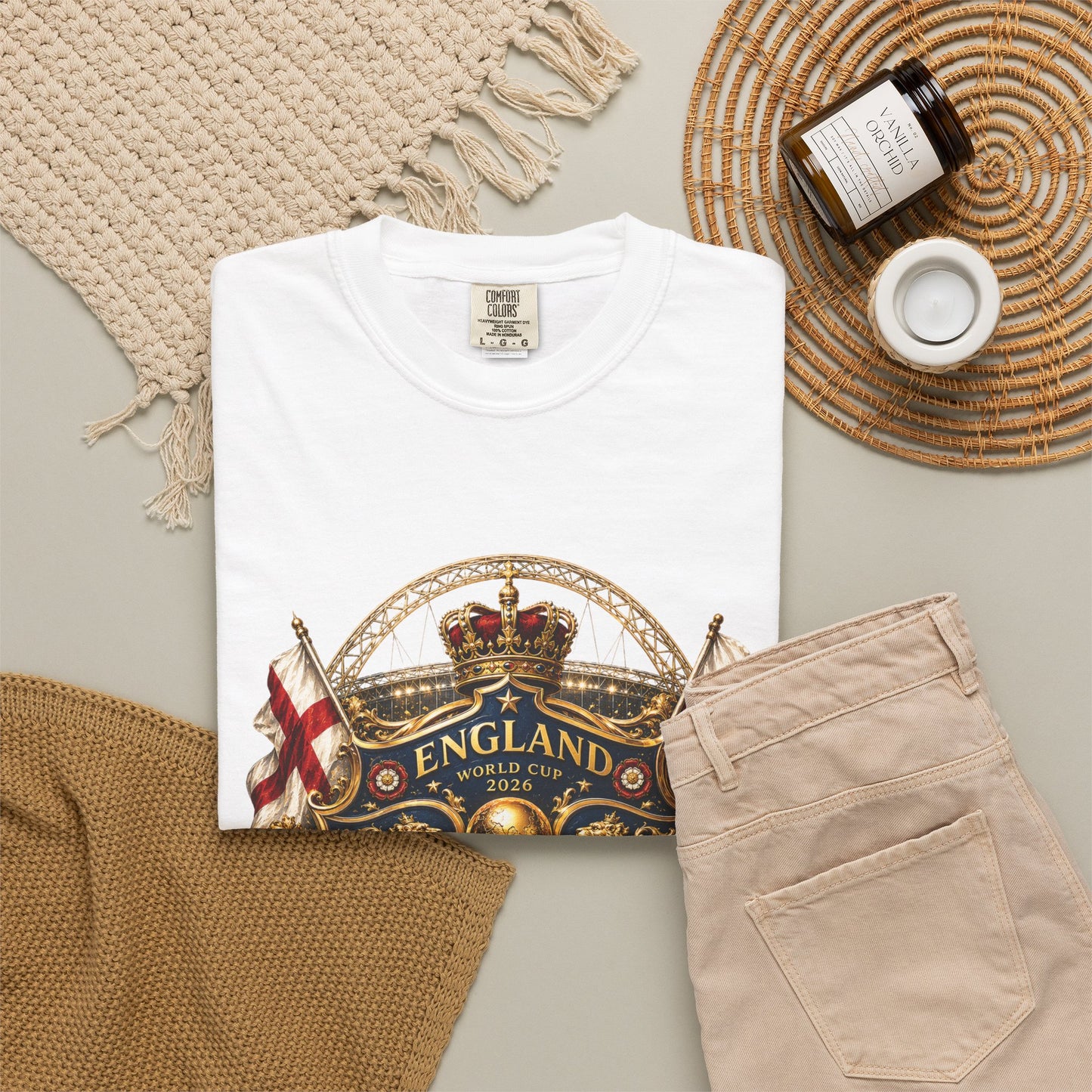 England Football 'Three Lions, One Dream' World Cup Shield | Premium Graphic Tee