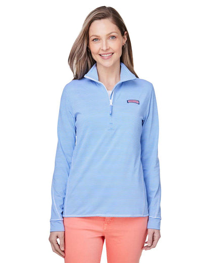 Women's Microstripe Sankaty Half-Zip Pullover