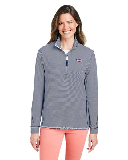 Women's Microstripe Sankaty Half-Zip Pullover