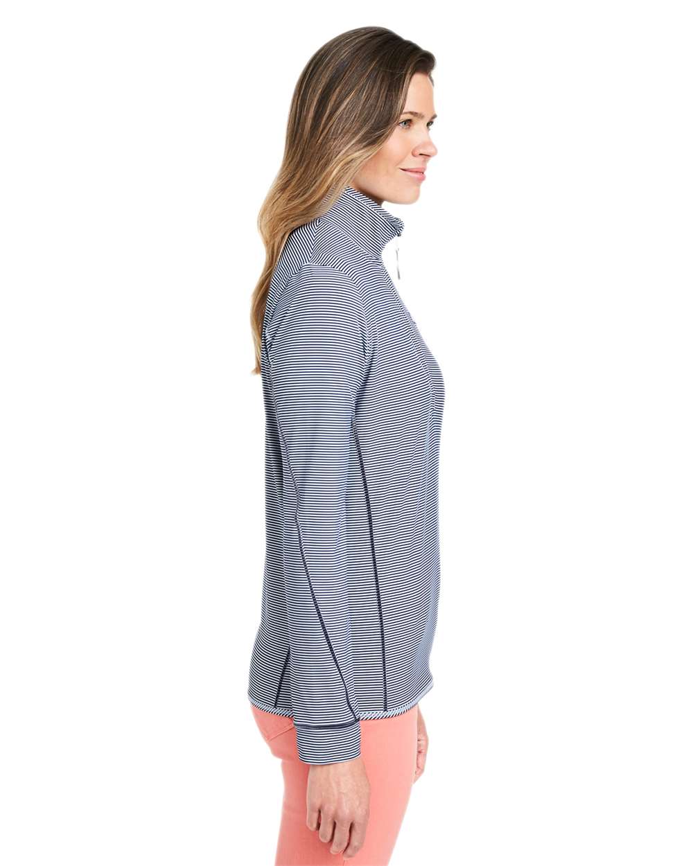 Women's Microstripe Sankaty Half-Zip Pullover