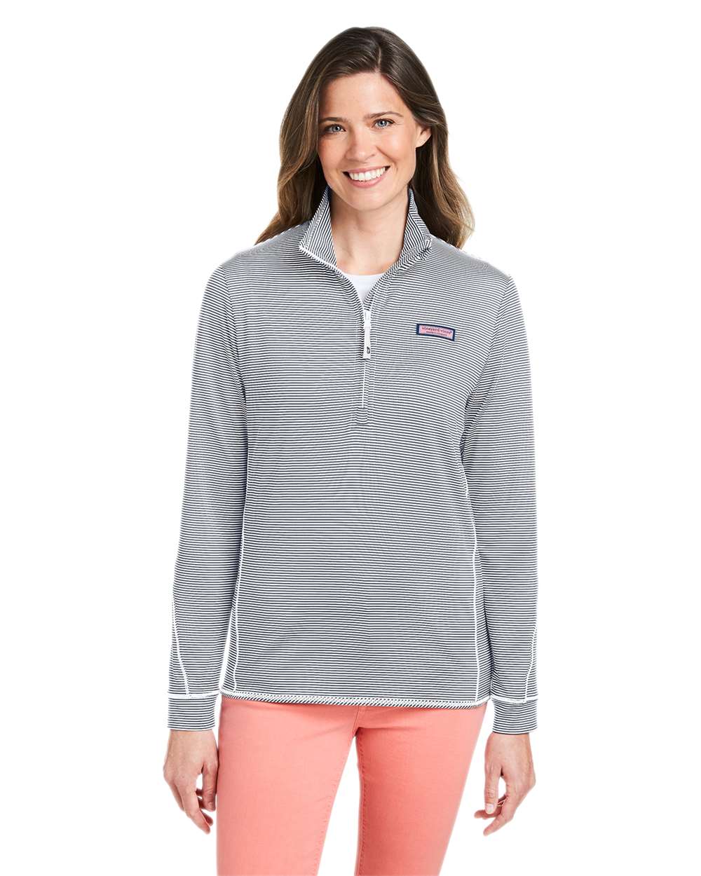 Women's Microstripe Sankaty Half-Zip Pullover