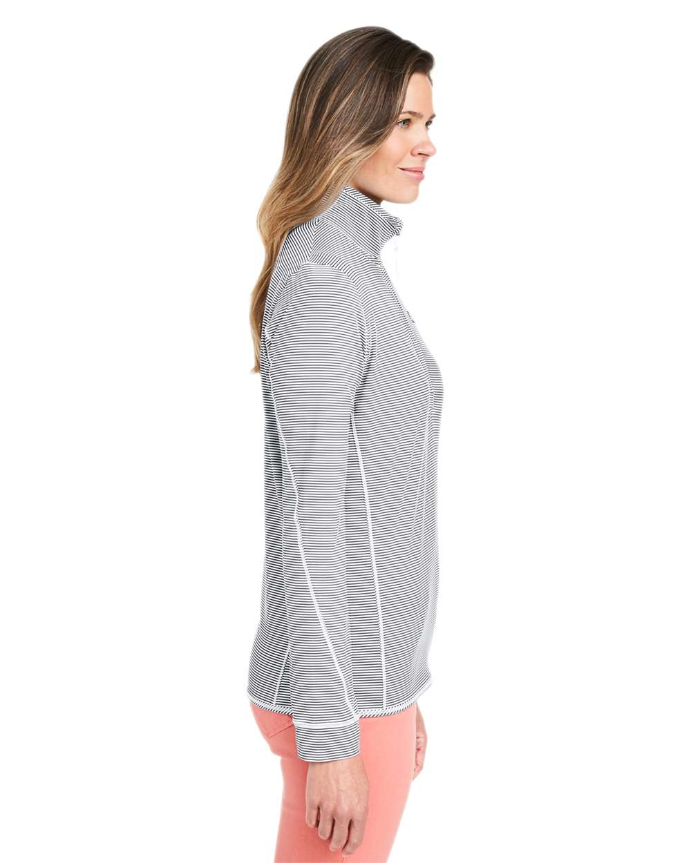 Women's Microstripe Sankaty Half-Zip Pullover