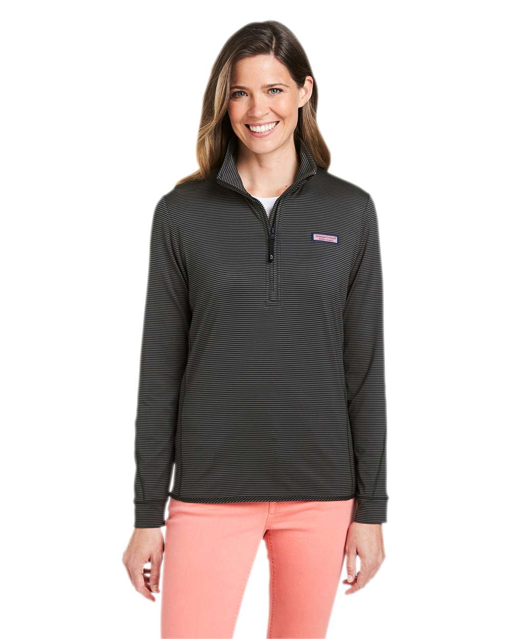 Women's Microstripe Sankaty Half-Zip Pullover