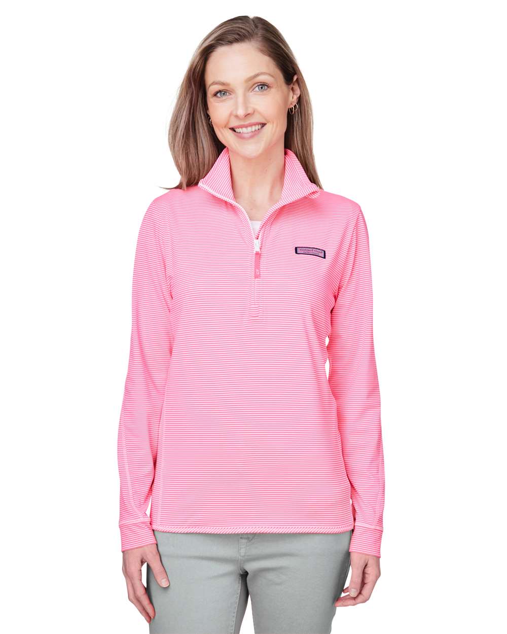 Women's Microstripe Sankaty Half-Zip Pullover