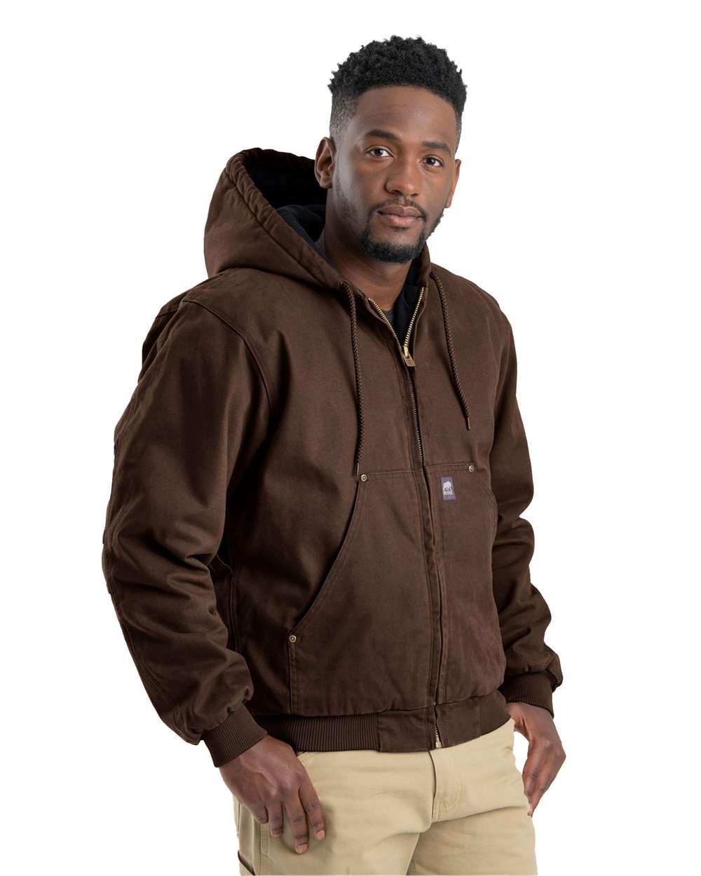 Men's Tall Heartland Washed Cotton Duck Hooded Jacket