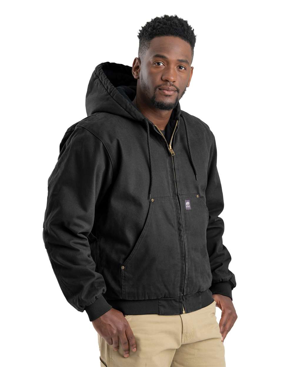 Men's Tall Heartland Washed Cotton Duck Hooded Jacket