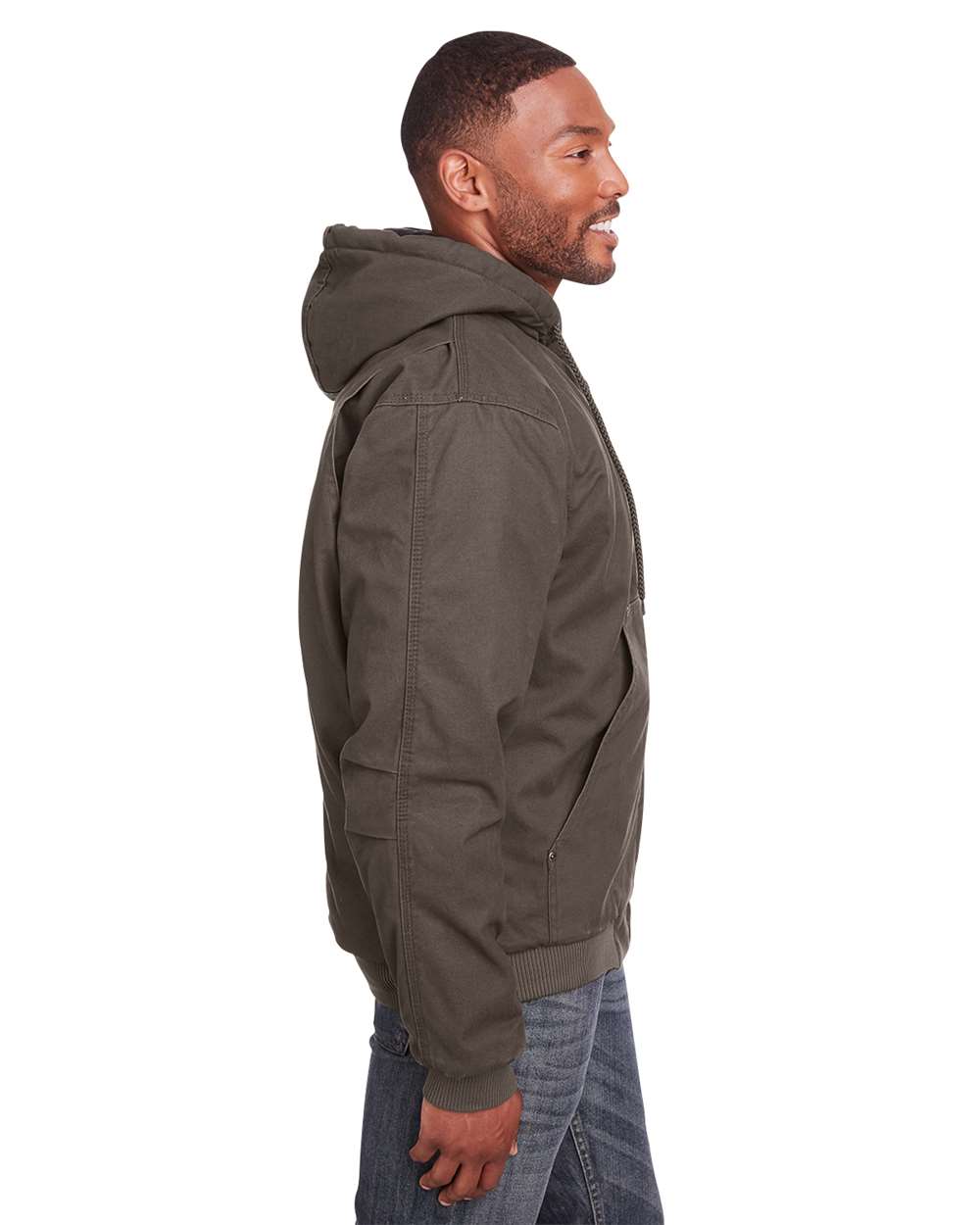 Men's Tall Heartland Washed Cotton Duck Hooded Jacket