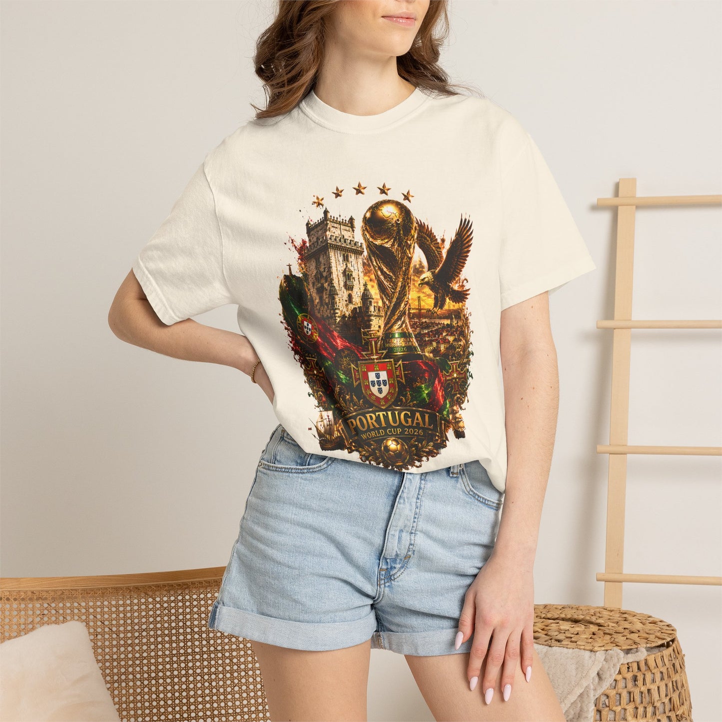 Portugal Football World Cup 2026 'Império de Glória' Epic Collage | Premium Graphic Tee