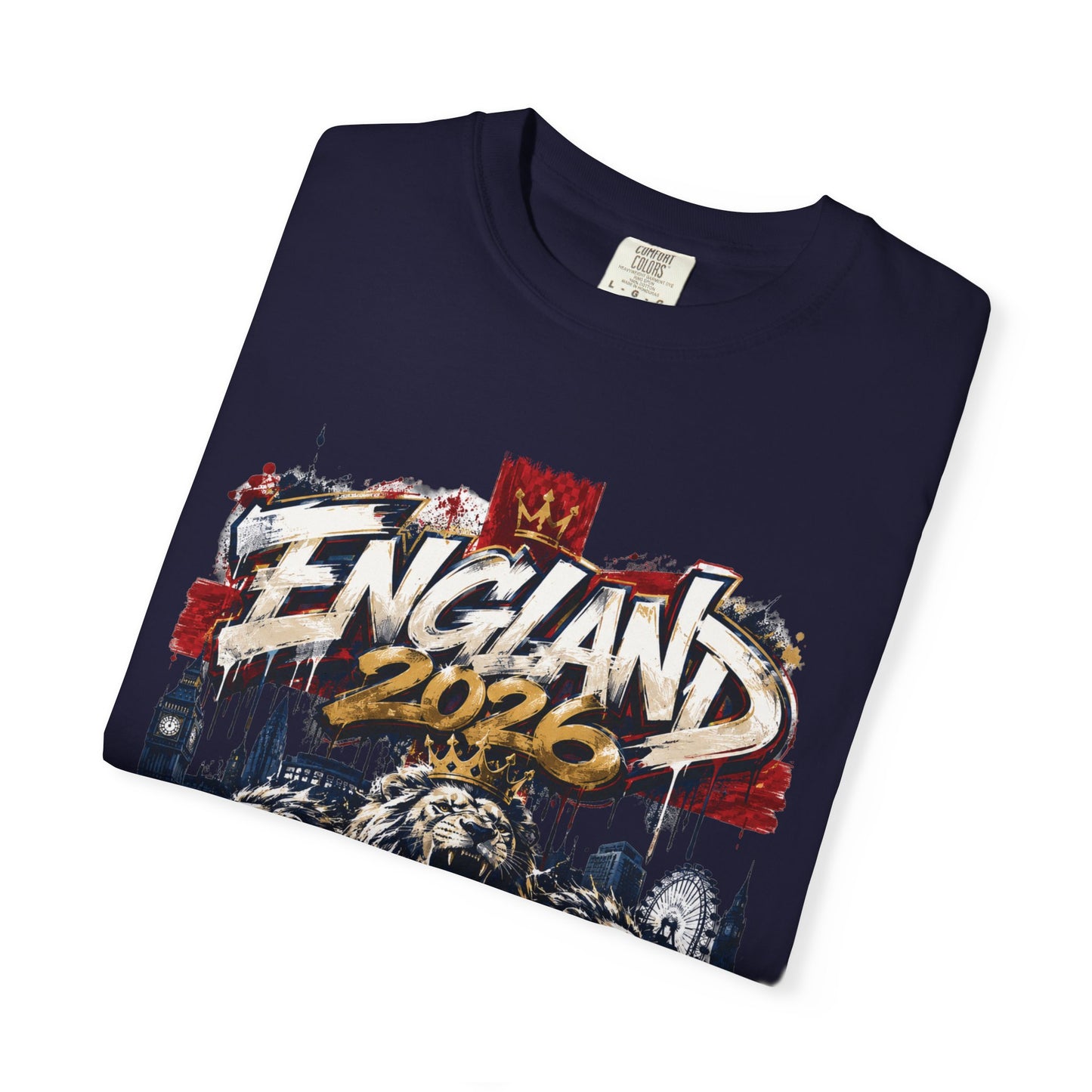 England Football 'Three Lions' Street Graffiti – World Cup 2026 | Premium Graphic Tee