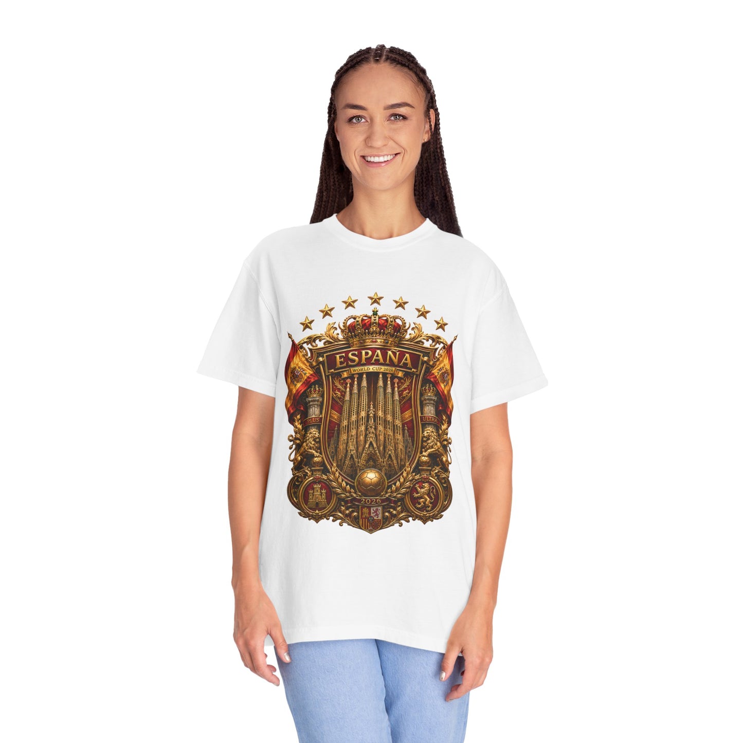 Spain Football World Cup 2026 'Catedral Imperial' Heritage Shield | Premium Graphic Tee