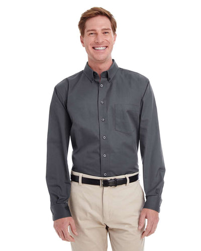 Men's Foundation Cotton Twill Dress Shirt with Teflon