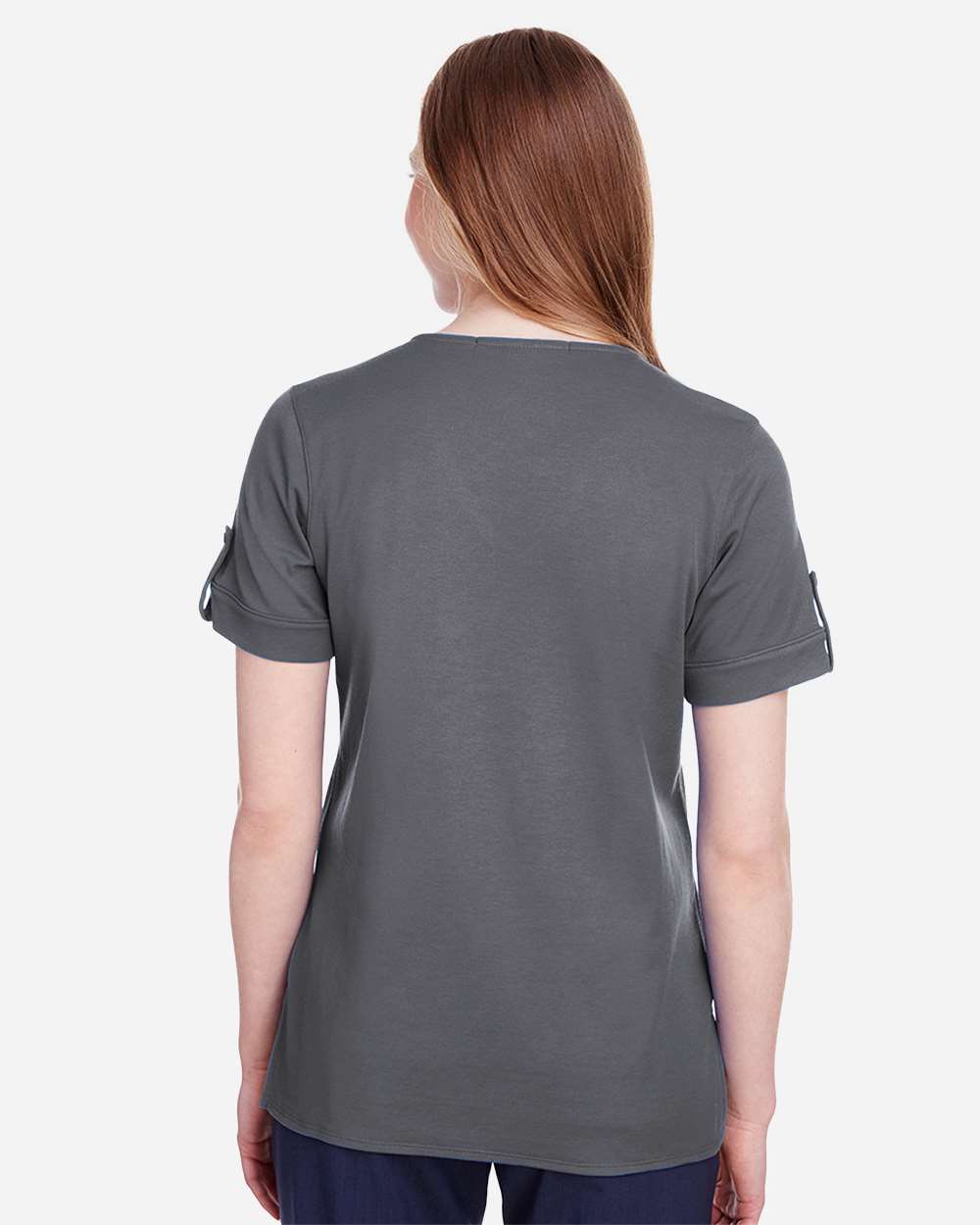 Women's CrownLux PerformanceÂ® Plaited Rolled Sleeve Shirt