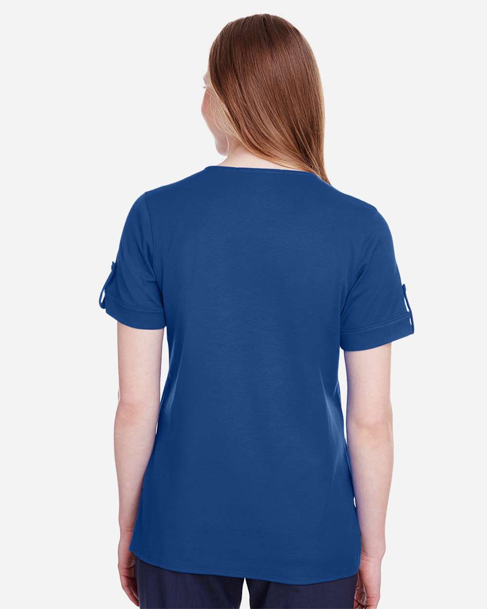 Women's CrownLux PerformanceÂ® Plaited Rolled Sleeve Shirt