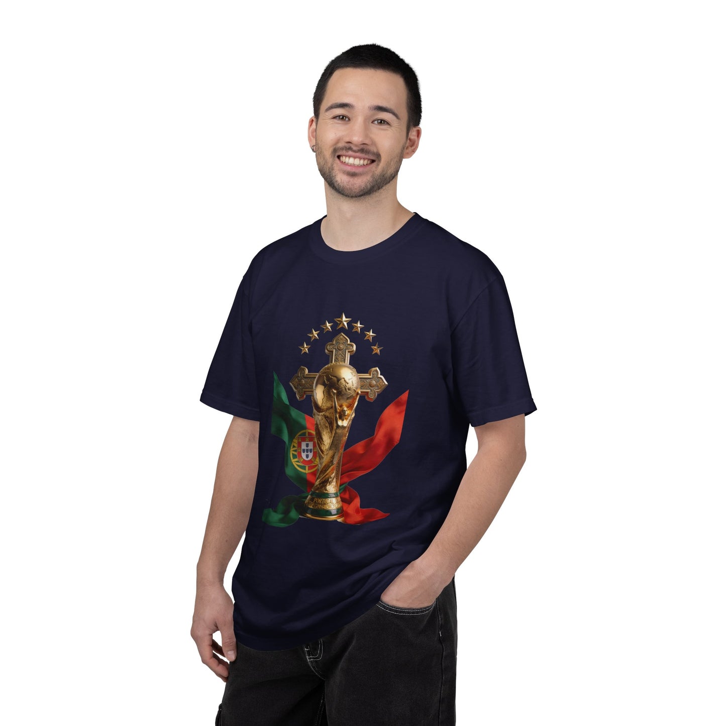 Portugal Football 'Cruz Sagrada' Majestic Trophy | Premium Graphic Tee