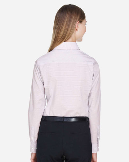 Women's Crown CollectionÂ® Micro Tattersall Woven Dress Shirt